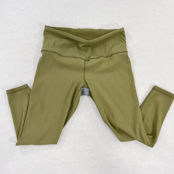 ATHLETA Womens Size 1X Elation Rib Tight Eucalyptus High Rise 1X Plus Leggings - Picture 7 of 16